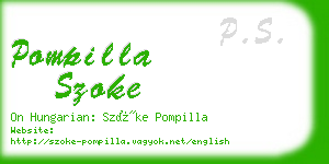 pompilla szoke business card